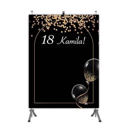 Baner/tło fotograficzne - 18 urodziny - 200x150cm