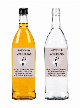 WÓDKA WESELNA v1 – etykiety na wódkę