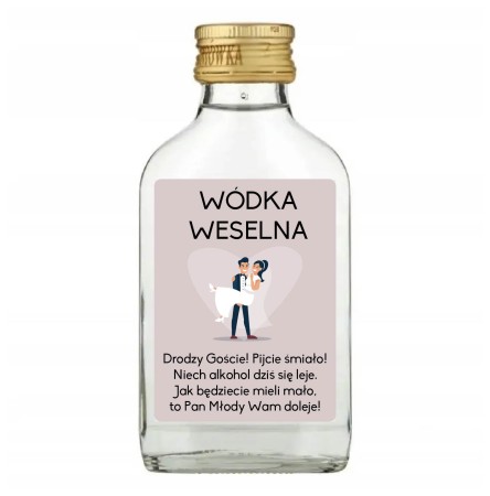 WÓDKA WESELNA v1 – etykiety na wódkę