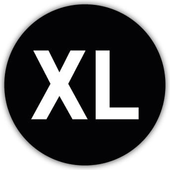 Naklejki rozmiar XL fi12mm