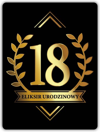 WÓDKA OSIEMNASTKOWA – etykiety na butelki 18