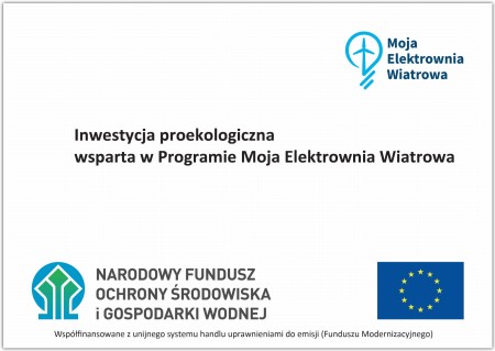 Moja elektrownia wiatrowa - tabliczka
