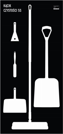 Tablica cieni 80x170cm TC002 negatyw