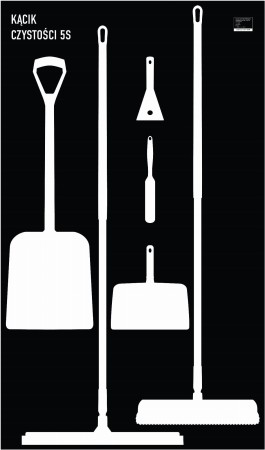 Tablica cieni 100x170cm TC003 negatyw