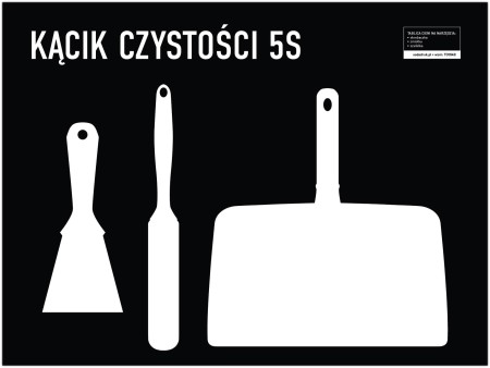 Tablica cieni 60x45cm TC004 negatyw