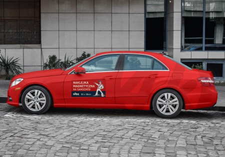 Naklejka magnetyczna na samochód z Twoją grafiką 50x30cm