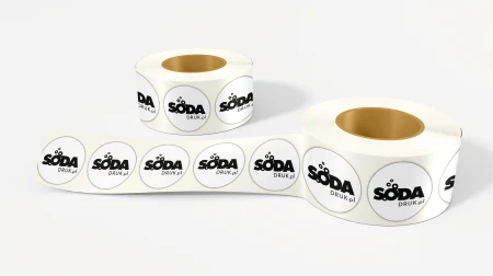 Naklejki na rolce fi20mm, 20x20mm