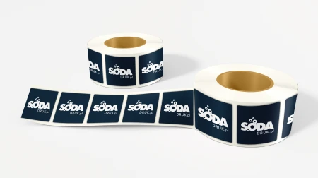 Naklejki na rolce fi20mm, 20x20mm