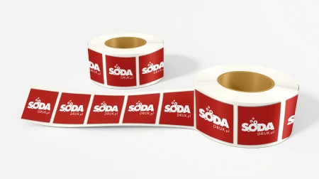 Naklejki na rolce fi20mm, 20x20mm