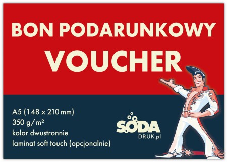 Vouchery standardowe A5, 350g, 50szt.