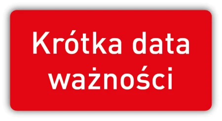 KRÓTKA DATA WAŻNOŚCI, naklejki 30x15mm