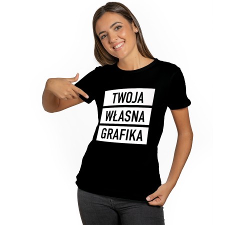 T-shirt z grafiką – damski