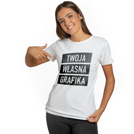 T-shirt z grafiką – damski