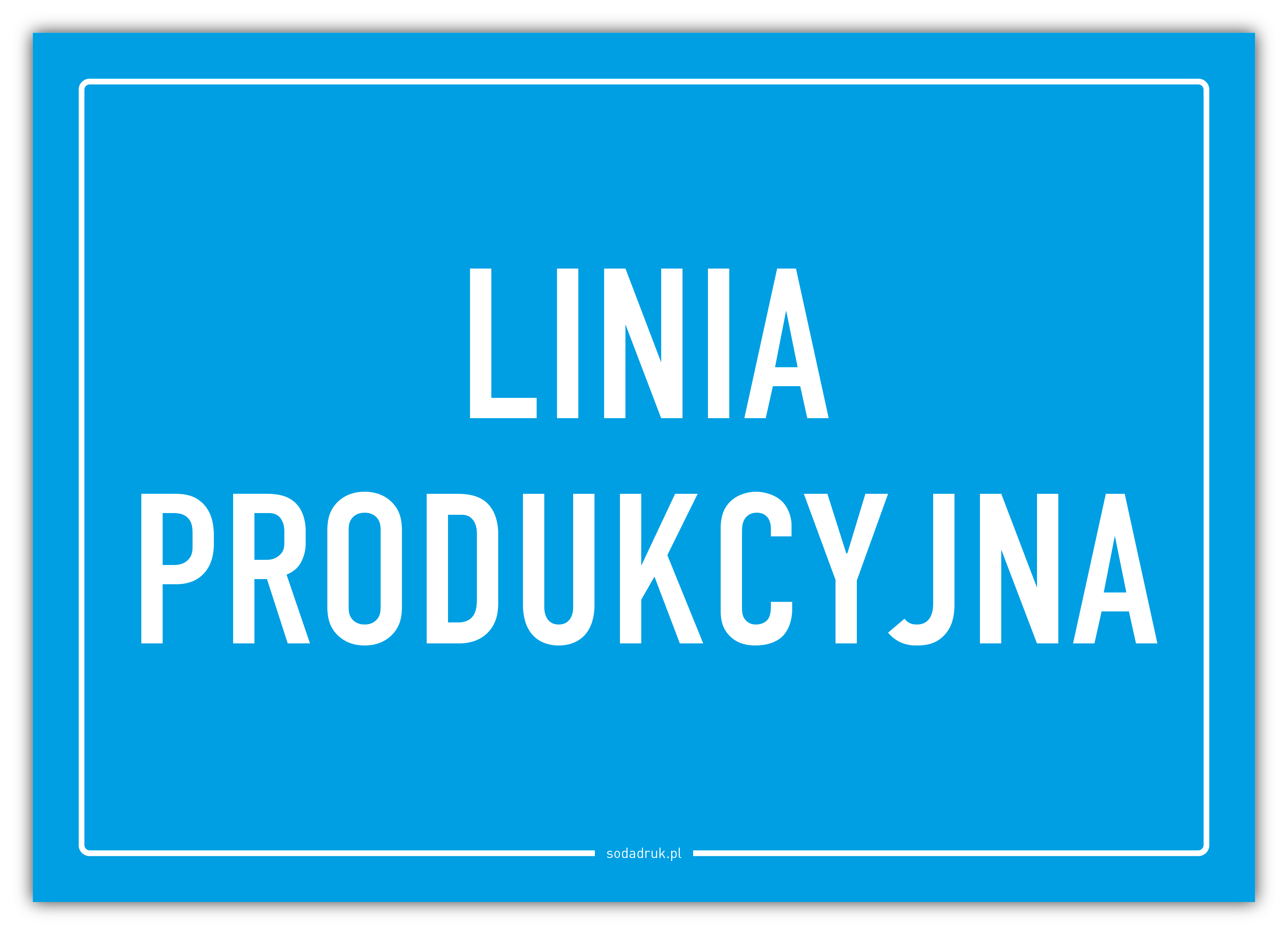 Linia produkcyjna – tabliczka