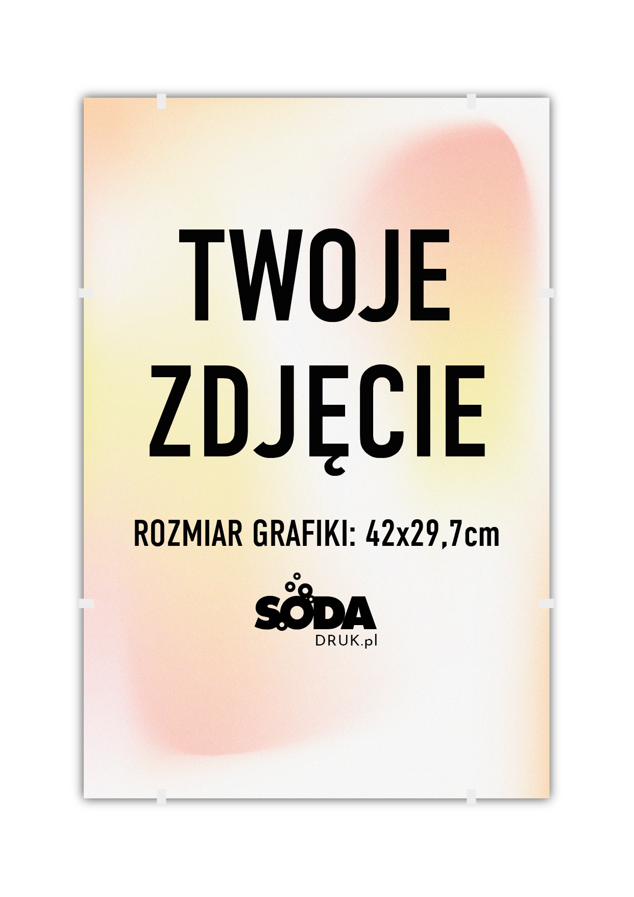 Plakat w antyramie z twoim zdjęciem - A3