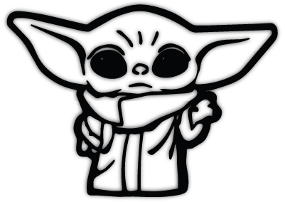 Grogu (Baby Yoda) – naklejka Grogu (Baby Yoda) – naklejka