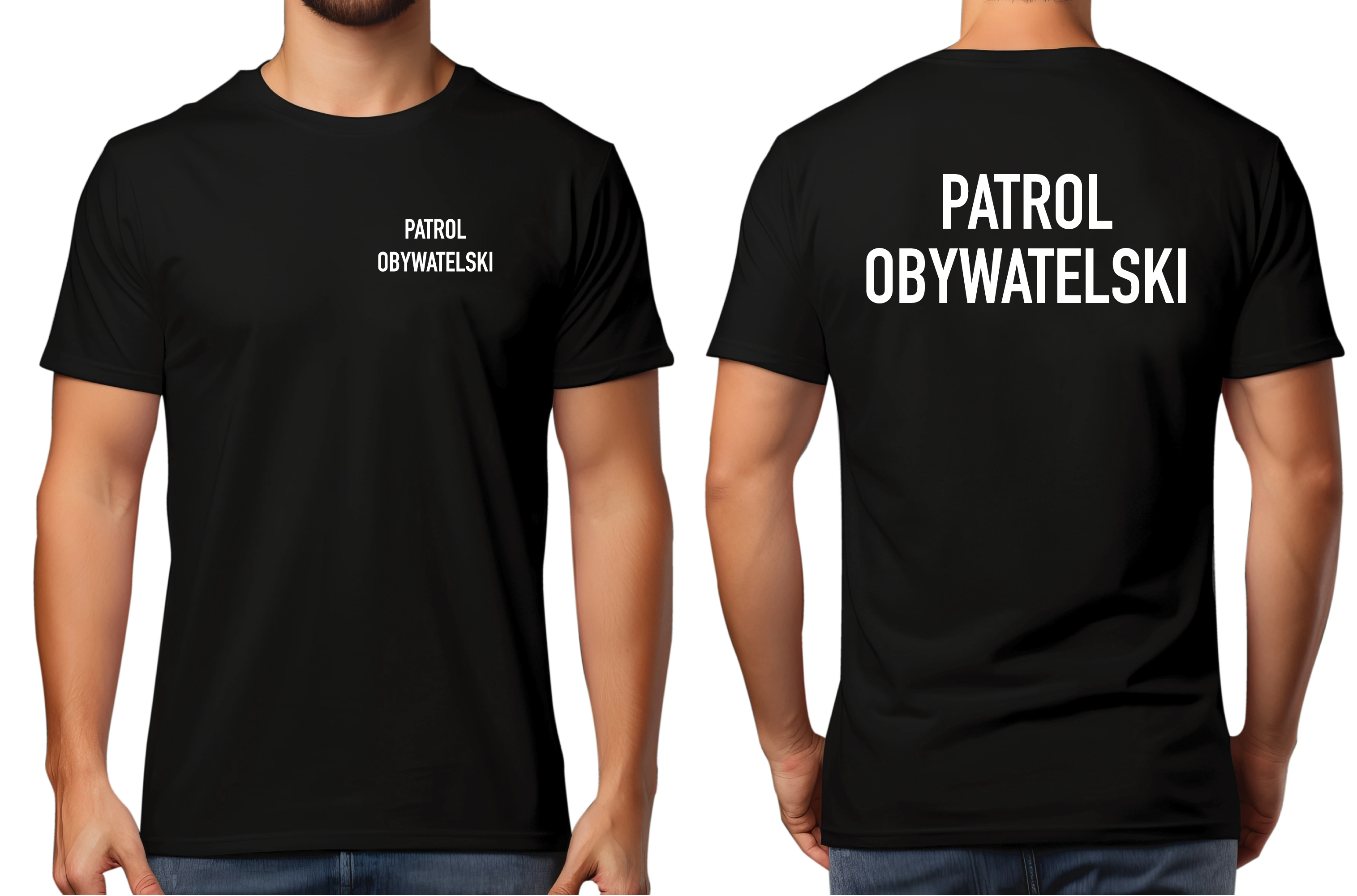 Patrol obywatelski -T-shirt-męski