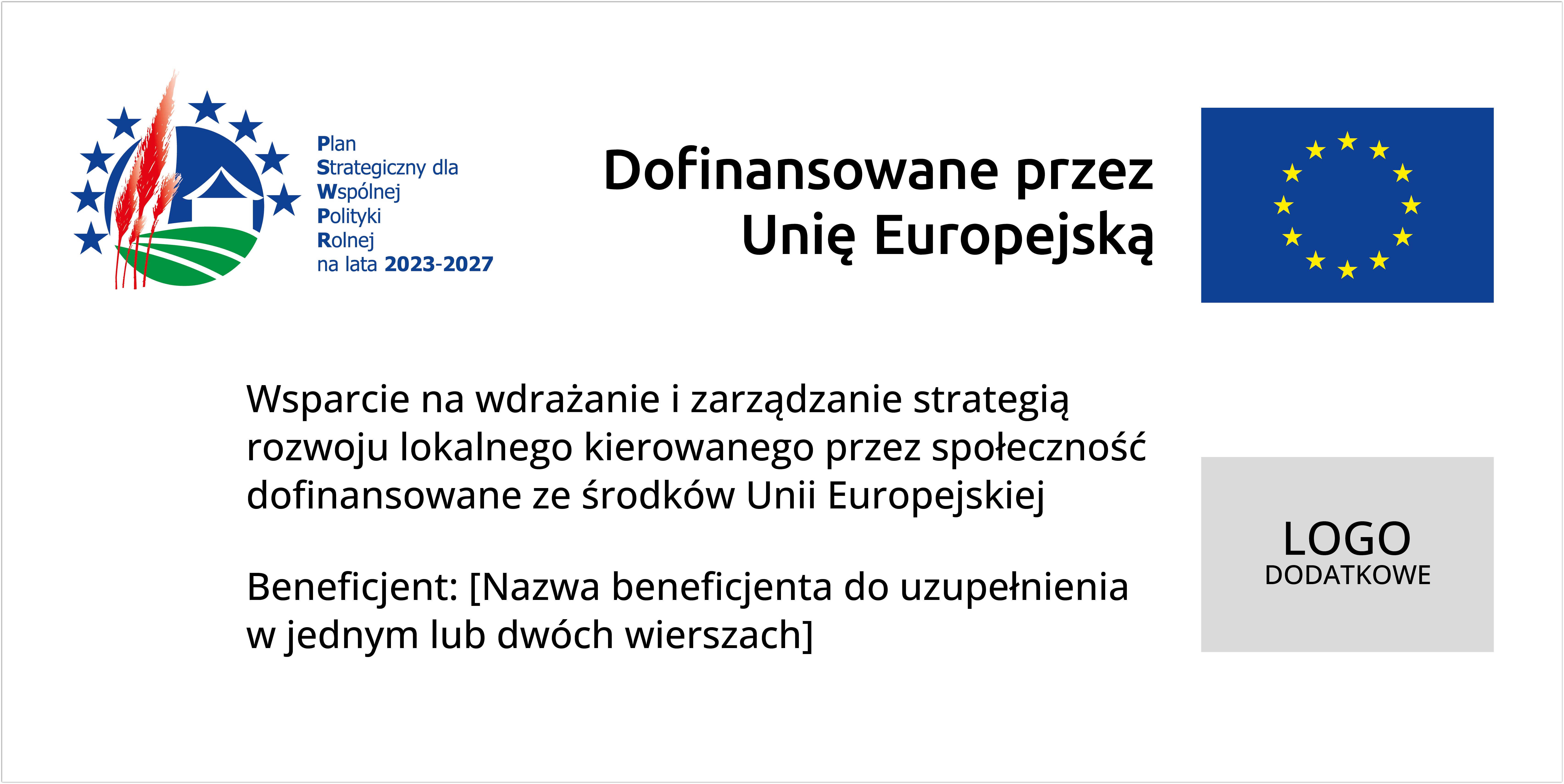 Tablica informacyjna dla LGD jednofunduszowa - PSWPR 2023-2027