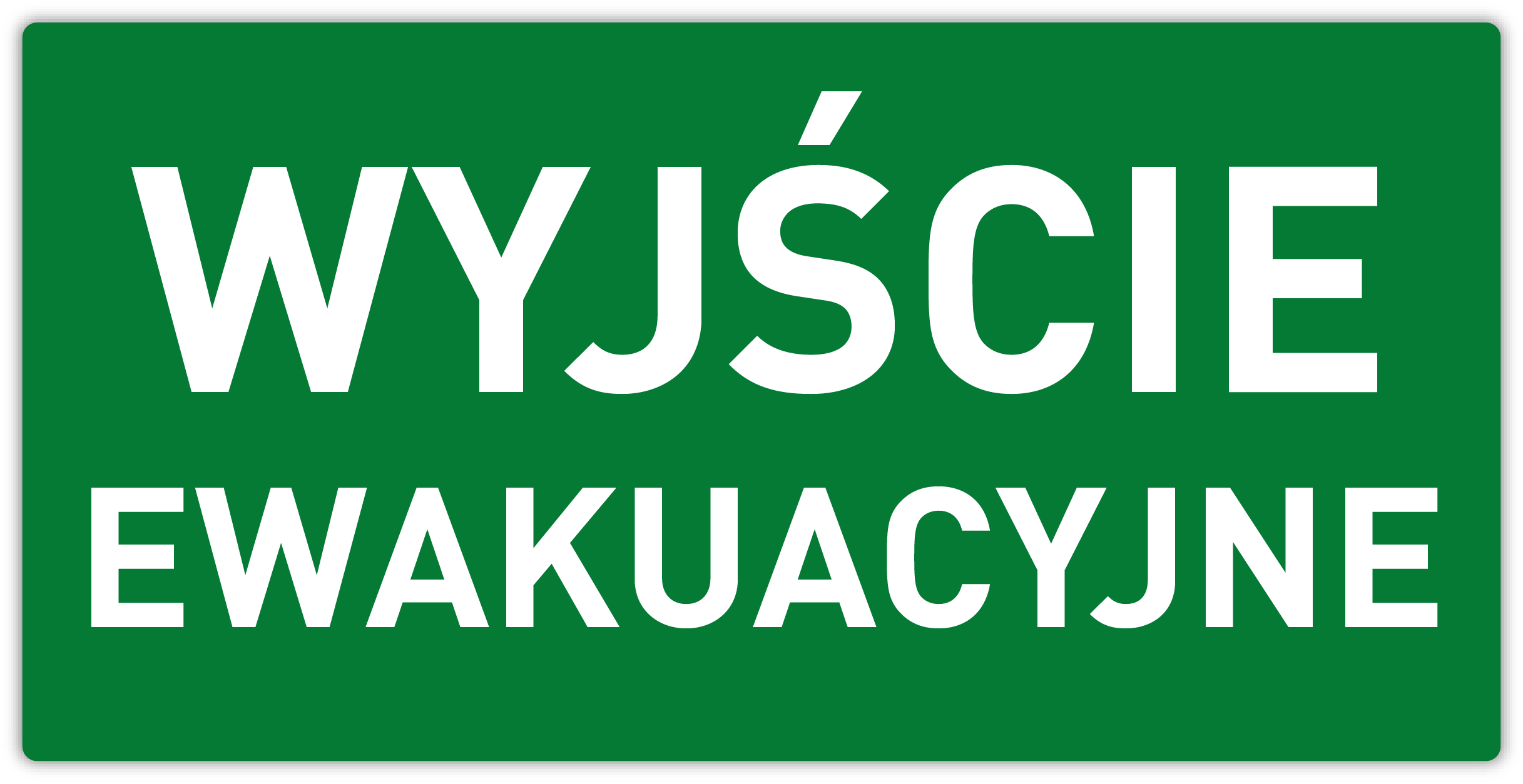 Wyjście ewakuacyjne – naklejka Wyjście ewakuacyjne – naklejka