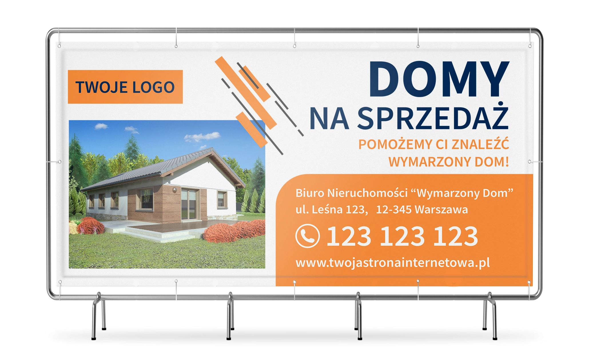 DOMY NA SPRZEDAŻ - baner personalizowany
