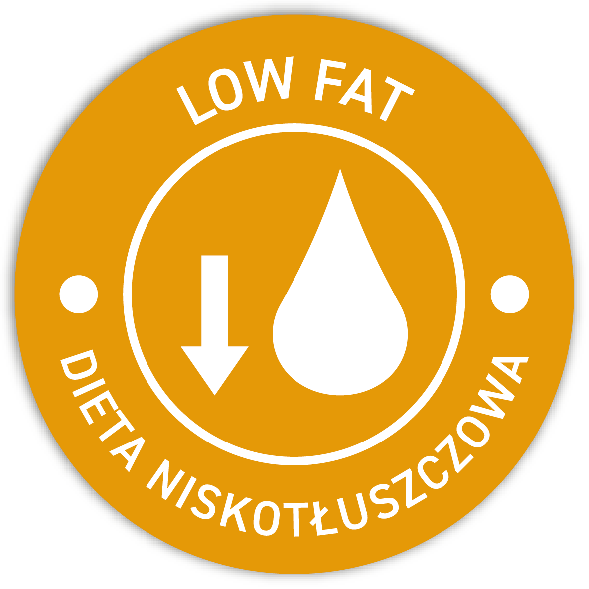 Naklejki LOW FAT / DIETA NISKOTŁUSZCZOWA