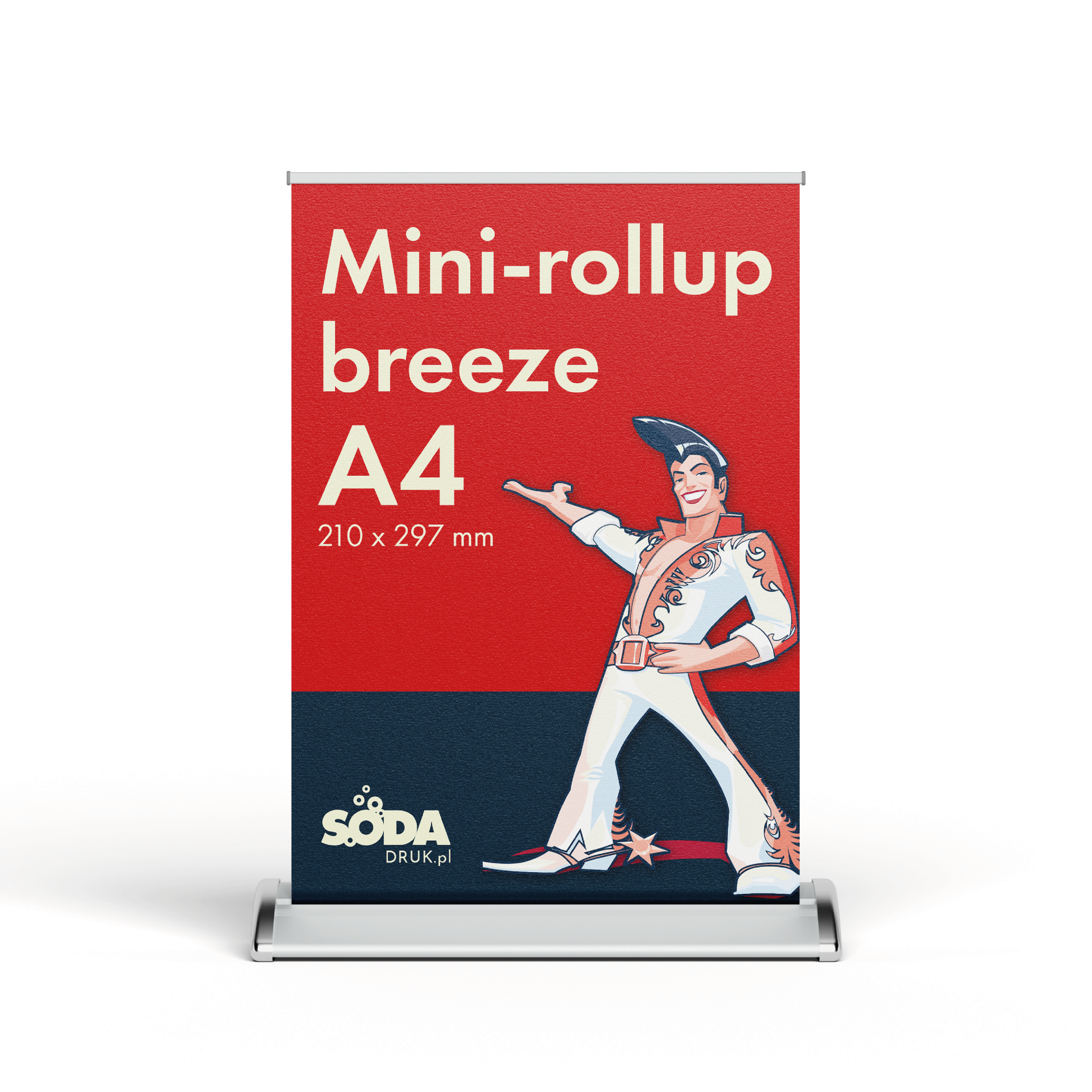 Mini-rollup breeze z wydrukiem - A4