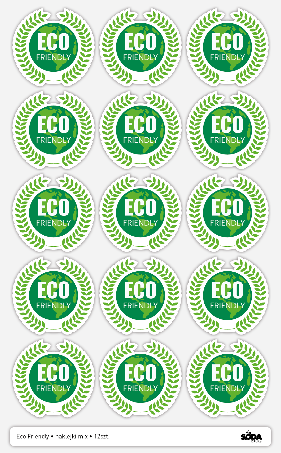 Eco Friendly naklejka v2