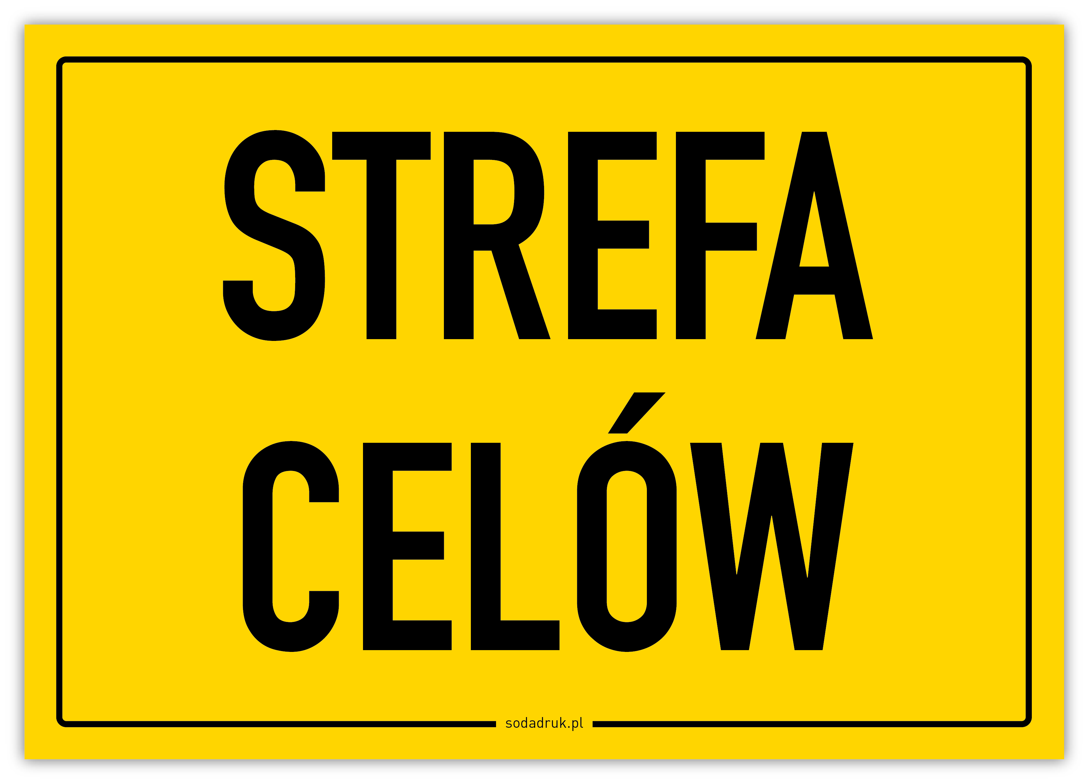 Strefa celów - tabliczka