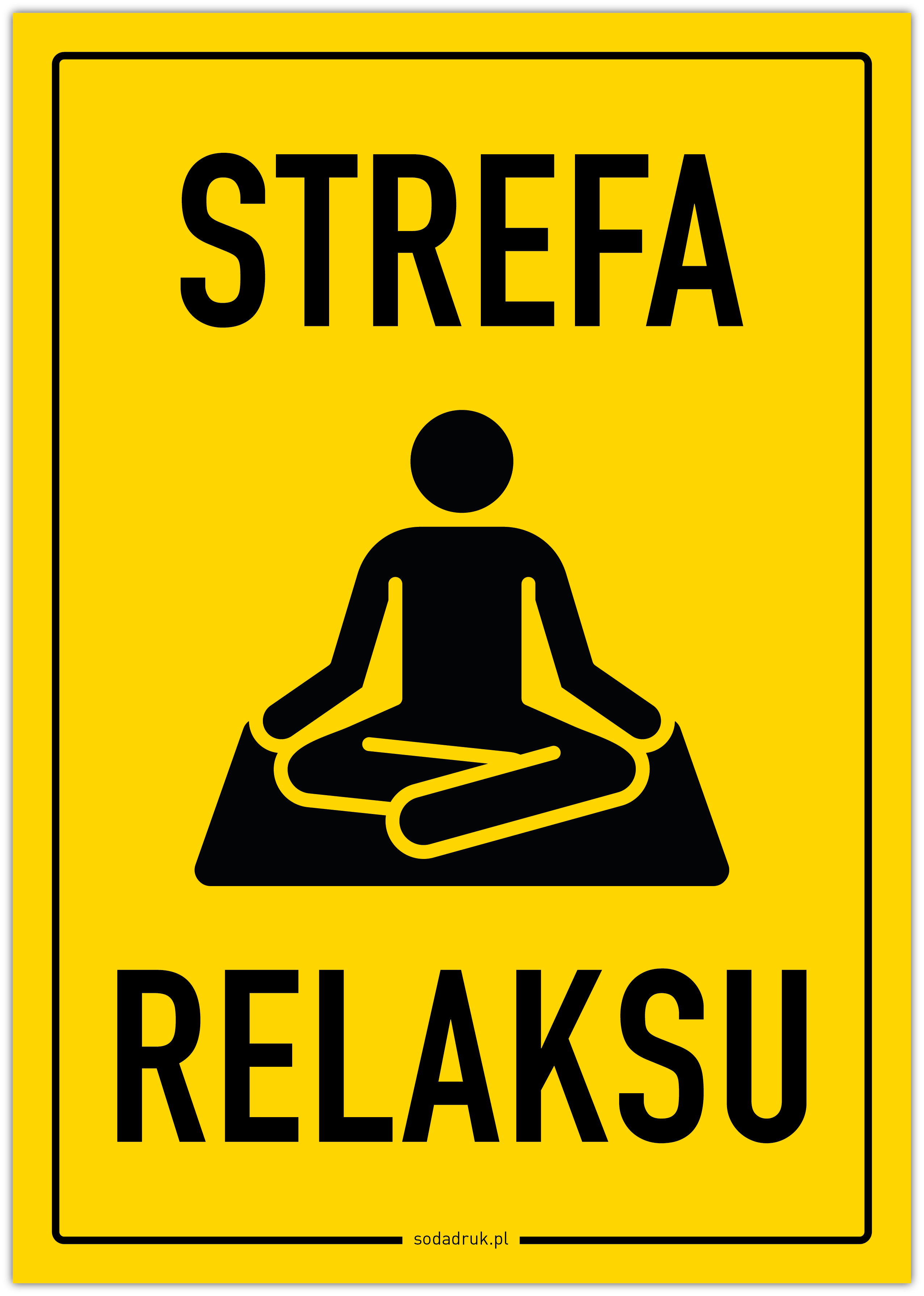 Strefa relaksu – tabliczka