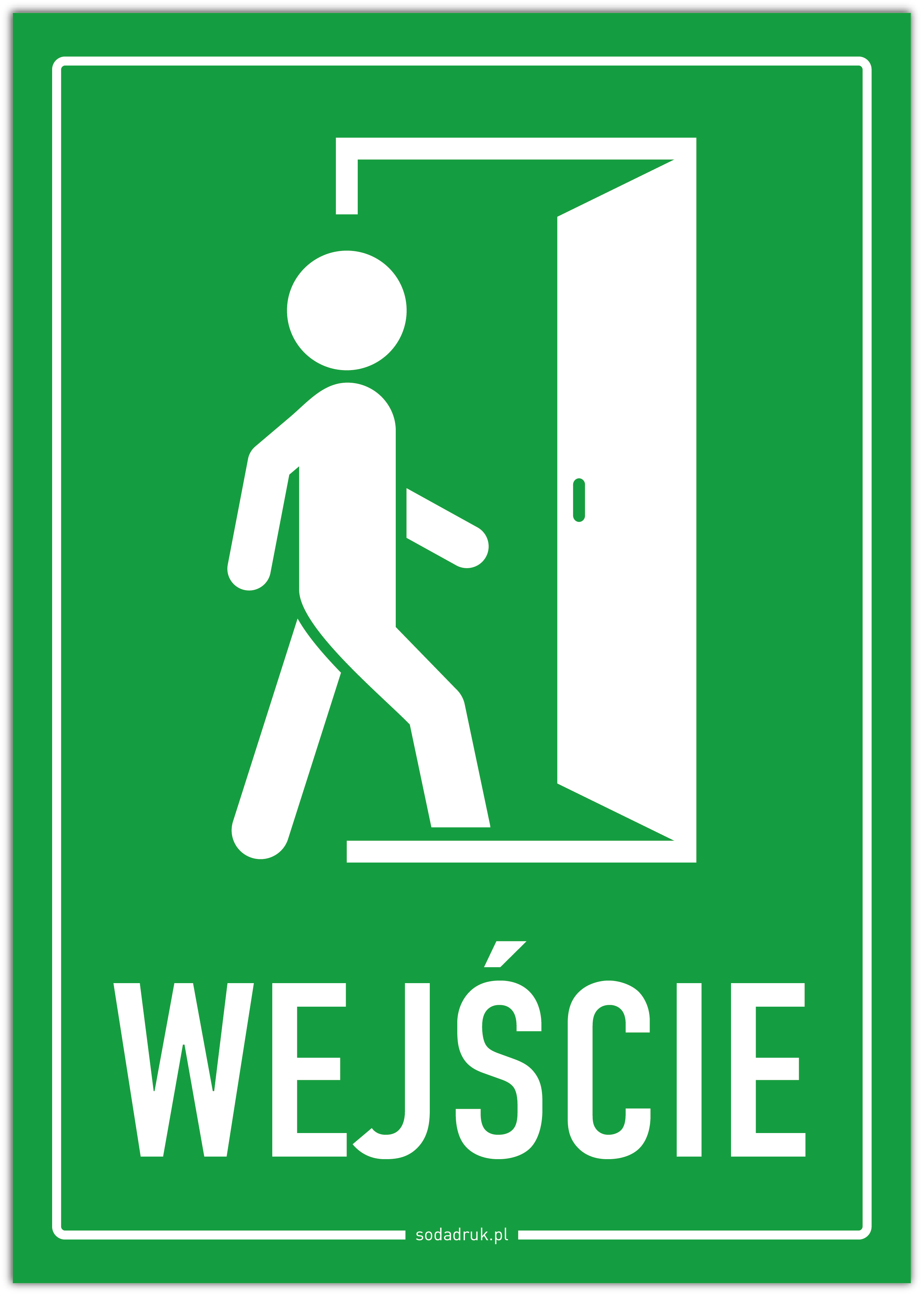 WEJŚCIE - tabliczka informacyjna