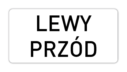 Naklejki do oznaczania kół/opon, naklejki 30x15mm, 100szt.