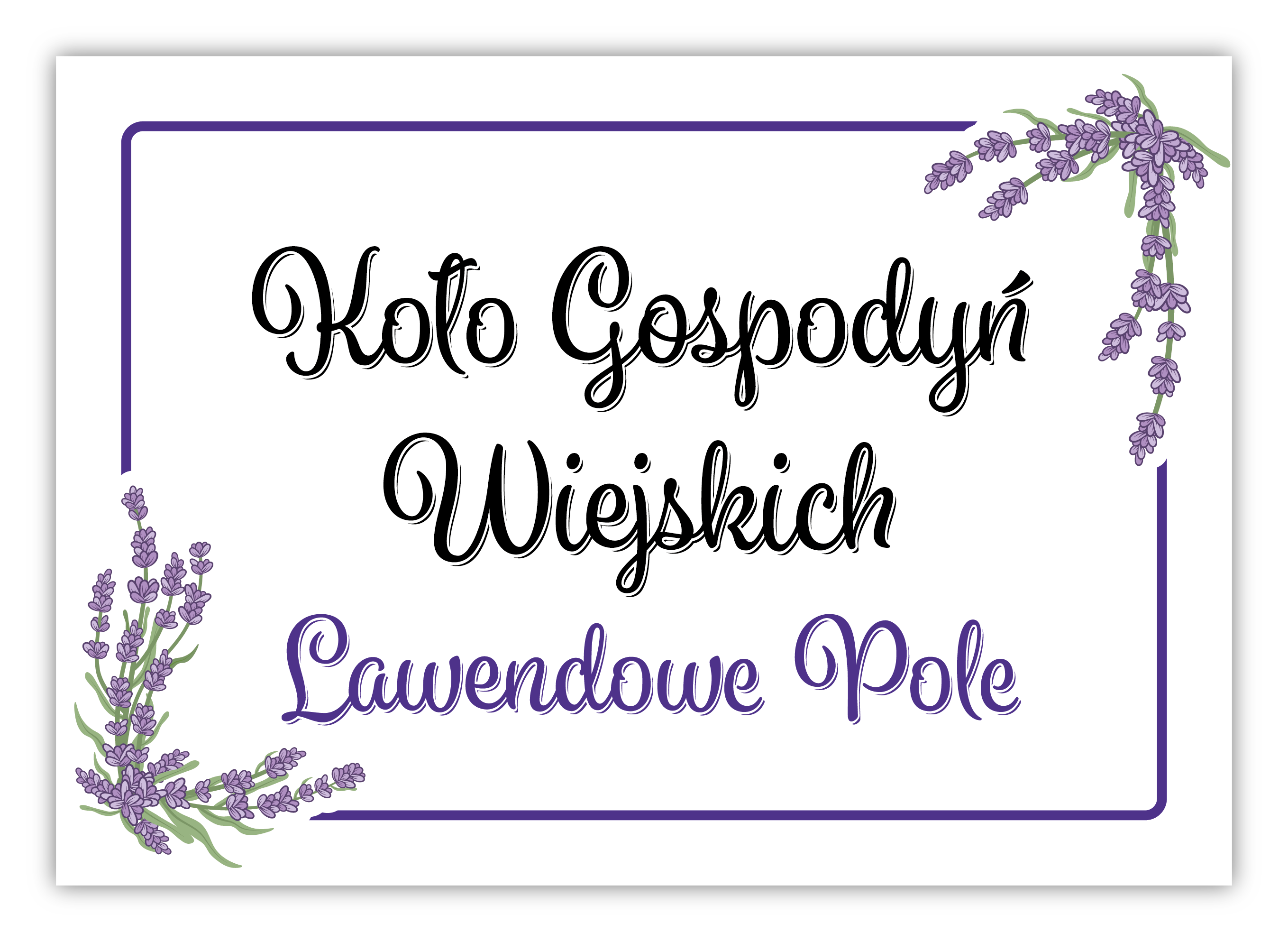 Tabliczka z logo Koła Gospodyń Wiejskich